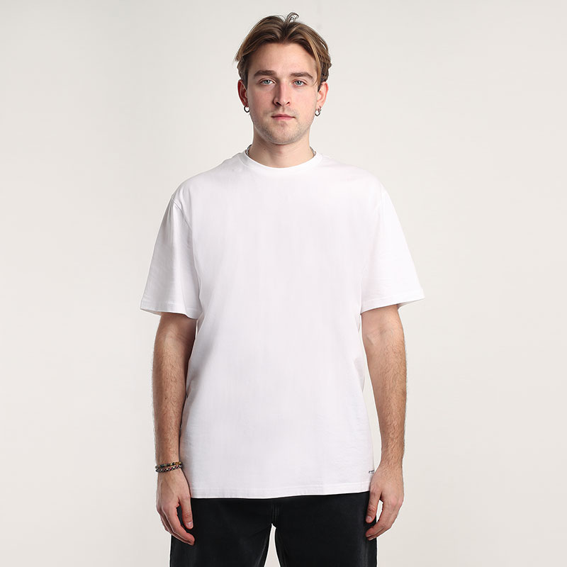 мужская белая футболка Carhartt WIP Standard Crew Neck T-shirt I029370-white/white - цена, описание, фото 1